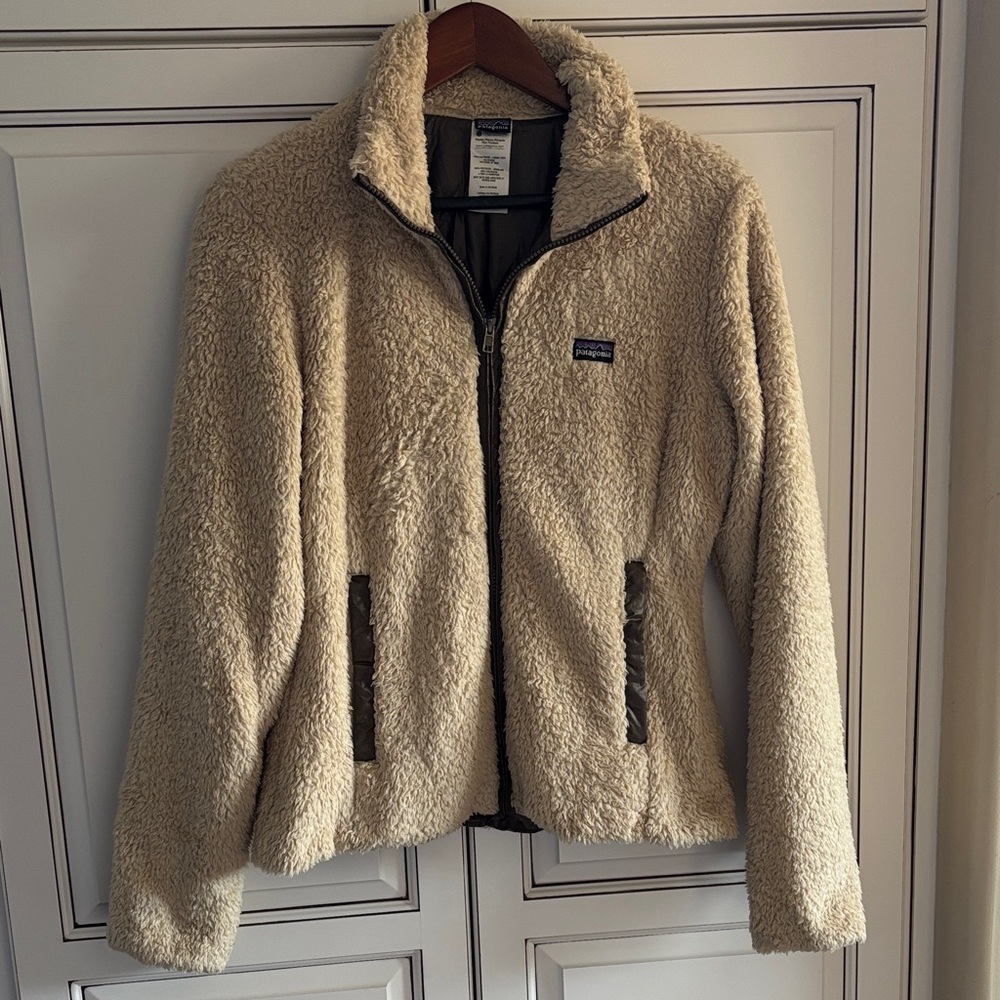 Patagonia Cream Sherpa Fleece Jacket